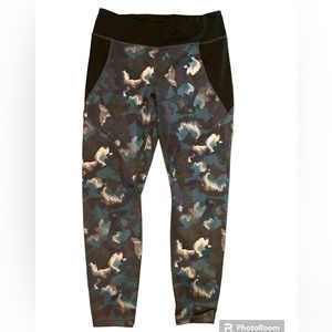 Patagonia Centered Crop Leggings Smolder Blue Large LIFETIME WARRANTY